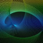 Fractal web symbolizing the power of visualization, mindfulness, and energetic focus through meditation practices