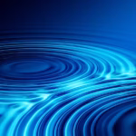Ripple pattern representing sound waves and vibrational frequency used in vibroacoustic therapy and sound healing sessions