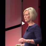 Video thumbnail with expert speaker presenting lecture on sound waves and cancer therapy as part of vibrational healing research