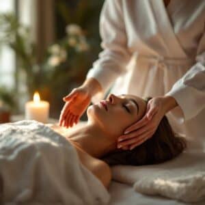 Reiki master treating a client with energy healing therapy at Reiki Massage Metaphysical Healing Service in Olympia WA